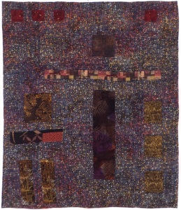 clairan ferrono the darkness surrounds us art quilt brown.webp